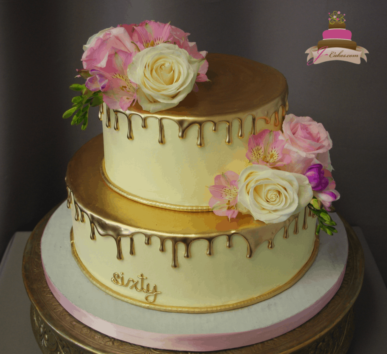 Gold Drip Cake Birthday Cake - Cheltenham - Gloucestershire – Vanilla Pod  Bakery