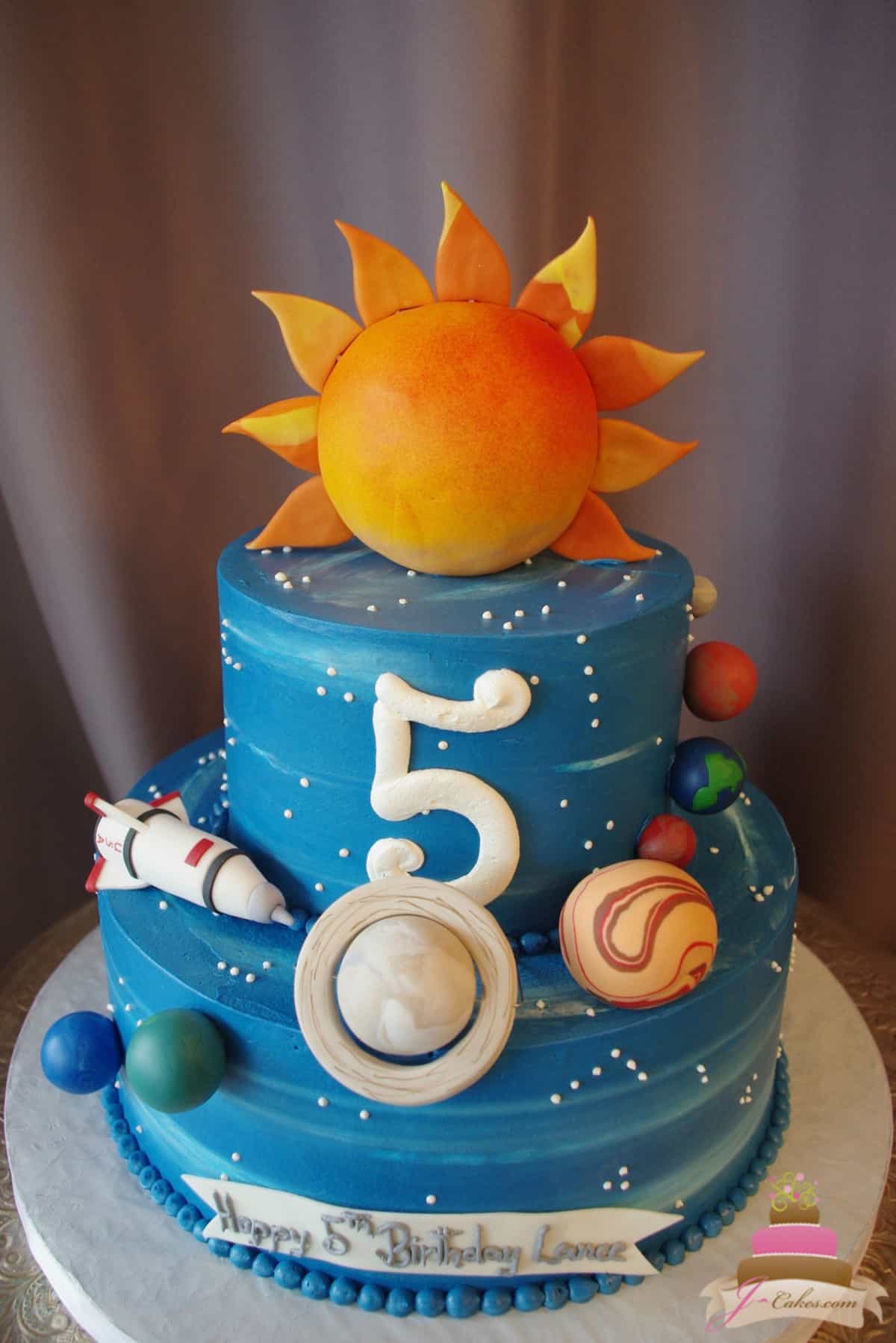 solar system wedding cake